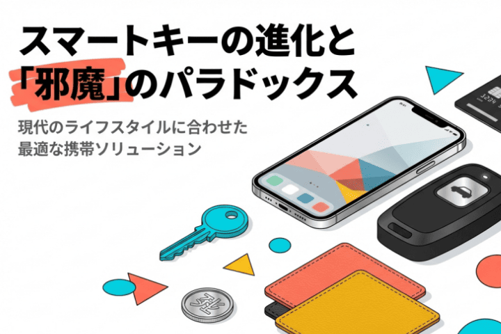 スマートキーが邪魔な方必見！手ぶらを叶える最強の収納アイデア