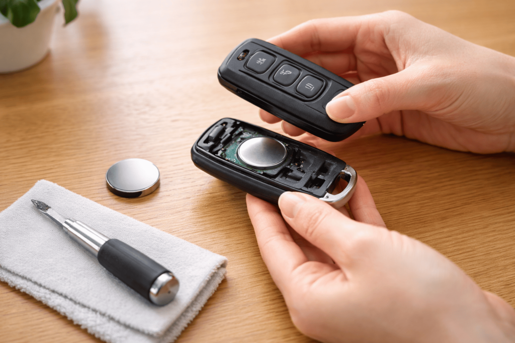 メインスイッチ周辺のノブとロッカースイッチを使ってシートを開ける手元のアップ