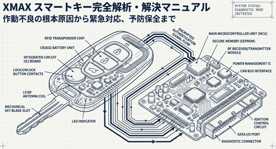 XMAXのスマートキー完全解析、解決マニュアル