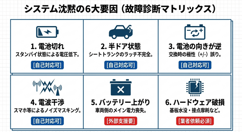 反応しないときの6大要因